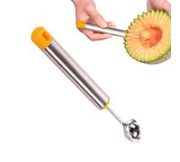 Watermelon Scooper - Stainless Steel Fruit Ball Cutter, Ergonomic Handle Baller Tool with Food Grade Spoon Edge, Kitchen Gadget, Ice Cream Sorbet Scoop, Cantaloupe Fruit Server for Home
