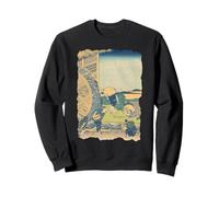 Watermill at Onden Hokusai Vintage Retro Art Japonais Sweatshirt