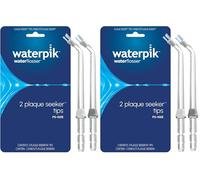 Waterpik - Embouts Prothèses Implants Plaque Seeker - pour Hydropulseurs Dentaires Waterpik 660-2-3-7, 580-2-3 Pulse, Pearl - Nettoie Implants, Couronnes et Bridges, Lot de 4 (PS-100E)