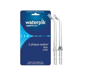 Waterpik - Embouts Prothèses Implants Plaque Seeker - pour Hydropulseurs Dentaires Waterpik 660-2-3-7, 580-2-3 Pulse, Pearl - Nettoie Implants, Couronnes et Bridges, Lot de 2 (PS-100E)