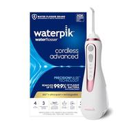 Waterpik Hydropulseur sans fil avancé 2.0 pour les dents, les gencives, les appareils dentaires, les soins dentaires avec sac de voyage et 4 embouts, accepté ADA, rechargeable, portable et étanche, or