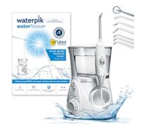 Waterpik - Hydropulseur Ultra Professional, Jet Dentaire avec 7 Embouts et 10 Niveaux de Pression, Élimine la Plaque, Blanc (WP-660EU)