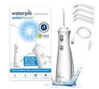 Jet Dentaire - WATERPIK - WF-13 Pearl - Blanc - Sans fil - Rechargeable - 2 Niveaux de pression - 4 Embouts