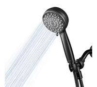 Waterpik Pommeau de douche à main haute pression avec tuyau, massage PowerPulse 7 modes, noir mat XPB-765ME