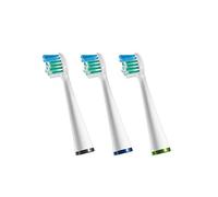 Waterpik - Têtes de Rechange Compact pour Brosse à Dents Électrique Sensonic et Soin Complet, Lot de 3 (SRSB-3E)