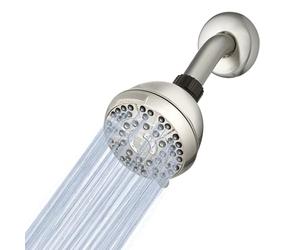 Waterpik XAS-619E PowerPulse Pommeau de douche 6 modes Fixation fixe Nickel brossé