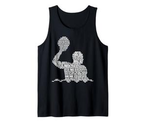 Waterpolo Player Word Cloud Water Polo Coach Débardeur