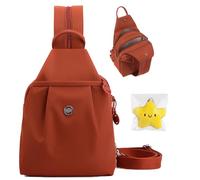 Waterproof 2-Way Commuter Bag, 2025 New Convertible Backpack Tote, Anti-Theft Crossbody Bags for Women, Switch Between Shoulder Bag and Backpack, Lightweight & Durable (Orange)