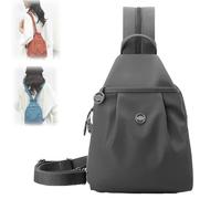 Waterproof 2-Way Commuter Bag, Anti-Theft Large Capacity Backpack for Women, Lightweight Fashion Design, for Daily, ETC (Gray)