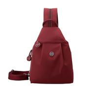 Waterproof 2-Way Commuter Bag,Convertible Bags Double Zipper Large Capacity for Fitness, Commuting, Travel (Red)