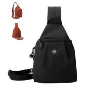 Waterproof 2-Way Commuter Bag,Large Capacity Oxford Convertible Shoulder Travel Tote,Comfortable Carrying Anti-Theft Handbag (Black)