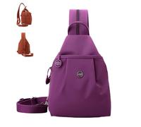 Waterproof 2-Way Commuter Bag,Large Capacity Oxford Convertible Shoulder Travel Tote,Comfortable Carrying Anti-Theft Handbag (Purple)