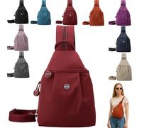 Waterproof 2-Way Commuter Bag, Outdoor Fashion Commuter Bag, Convertible Backpack with Adjustable Straps Connected (Bordeaux red)