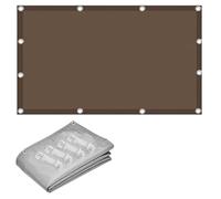 Waterproof 3 x 3 m Rectangular Sun Shade Sail - 95 % UV Protection Canopy for Patio, Garden, Pergola, Balcony, Outdoor Events, Parties (Coffee, 8 x 10 m)