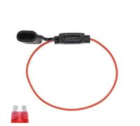 Waterproof 32V Mini Small Medium Auto Fuse Holder 18/1614/12/10AWG And Car Blade Fuse 3A 5A 7.5A 10A 15A 20A Standard/Mini(18AWG_30A)