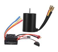 Waterproof 3650 4500KV Brushless Motor with 60A ESC Combo Set, High - Torque 4 - Pole RC Motor for 1/8 and 1/10 RC Car, Aluminum Alloy Construction with 5.8V SBEC