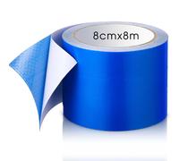Waterproof Adhesive Pe Tarpaulin Tape Repair Kit Waterproof Truck Tarpaulin Repair Tape For Awning Tarpaulin Patches Truck Fabric (Blue)