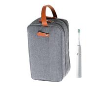 Waterproof Bathroom Toiletries Shaving Bag - Organizer with Divider and Handle, Travel Cosmetic Brushes Pouch, Portable Grooming Storage Case, Lightweight Multipurpose Kit | Practical Packing Solution