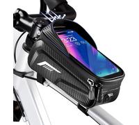 Waterproof Bicycle Bag,Large Capacity Bicycle Frame Bag,Mountain Bike Bag With 3d Solar Visor And Tpu Touch Screen,For Smartphone Under 6.8 Inches,For Mountain Bike Racing Bike
