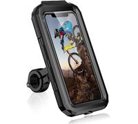 Waterproof Bicycle Phone Holder 360° Rotation Detachable Smartphone Holder Motorcycle Scooter Bicycle Phone Holder For Smartphone 5.5-6.8 Inches (L)