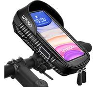 Waterproof Bicycle Phone Holder, Handlebar Phone Holder Frame For Bicycle And Mountain Bike, Electric Scooter, 360 Rotation With Storage Space For Smartphone Under 7 Inches