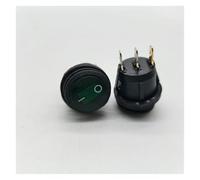 Waterproof boat shaped switch, circular waterproof rocker switch KCD1-105N3, with lamp, copper piece, silver point self-locking NWPNLXEA(5,250v)