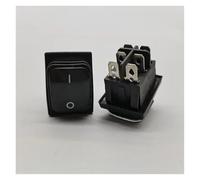 Waterproof boat shaped switch RL2-2X2N6 pin 2 gear with light six pin rocker switch silver self-locking NWPNLXEA(2)