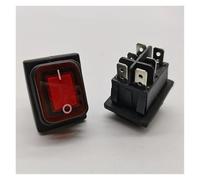 Waterproof boat shaped switch RL2-2X2N6 pin 2 gear with light six pin rocker switch silver self-locking NWPNLXEA(Rot)