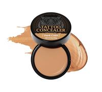 Waterproof Body Concealer, Festival Body Makeups, Adorable High Coverage Skin Mark Corrector, Breathable Makeup Primer for Festivals Travel Beach Stage Events, 6x6x4 inches