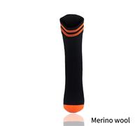 Waterproof Breathable Bamboo rayon Socks For Hiking Skiing Fishing Seamless Outdoor Sports Unisex Pour Homme(Orange,L 43-46)