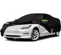Waterproof Car Cover Compatible With Tesla Model 3 2017-2024,Breathable Outdoor Car Protective Cover Against Rain Sun Dust