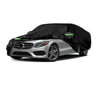 Waterproof Car Covers Replace for 2008-2025 Mercedes Benz C-Class C250 C300 C350 C400, 6 Layers All Weather Car Cover with Zipper Door & Windproof Bands for Snow Rain Dust Hail Protection (C-Class)