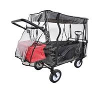 Waterproof Cart Rain Cover, Folding Stroller Trolley Protector, Dustproof Cover, All-Weather Shield for Garden, Camping, and Picnic, 35.43x19.69x29.53 Inches