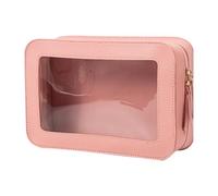 Waterproof Clear Cosmetic Bag - Zipper Travel Makeup Organizer Pouch, Portable Transparent Toiletry Storage Case, Durablee Kit Holder Daily Packing Organization Uses | for Women Accessories