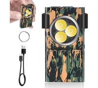 Waterproof Clip Flashlight, Mini Flashlight, Led Keyring, Ip65 Waterproof, 8 Main Modes, Compact For Hiking, Camping, Emergency [Energy Class A+++]