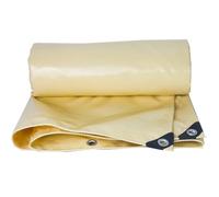 Waterproof Cloth Beige PVC Tarpaulin 1x1.5m 1.2x1.5m 1.8x2.4m 2x3m 3x4m 4x4m 5x5m Rainproof Cloth with Grommets Foldable Ground Sheet(1.5x2.5m)
