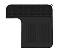 Waterproof Coffee Station Mat, Heat Resistant Pad, 18x12 Inches Coffee Maker Mat with Anti Slip Base, Silicone Counter Protector, Bar Mats with Spill Guard Design, Kitchen Tool for Home Cafe