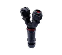 Waterproof Connector Y Branch Connectors 2/3/4/5 Pin 32A 450V IP68 Electrical Cable Wire Gland Sleeve Connector NWPNLXEA(Y-5)