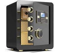 Waterproof Digital Cabinet Safe Steel Fireproof, Password Fingerprint Lock Anti-Theft Electronic Security Storage Box, Suitable for Home B,Password-45 38 X 32c