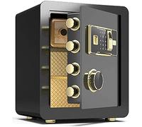 Waterproof Digital Cabinet Safe Steel Fireproof, Password Fingerprint Lock Anti-Theft Electronic Security Storage Box, Suitable for Home B