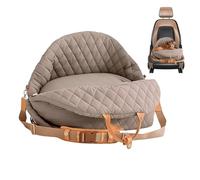Waterproof Dog Bed - Travel Carrier Pets with Adjustable Strap | Nylon Material with Waterproof Bed Function, Unique Sturdy Handles Design, Perfect Car Truck RV and Outdoor Camping