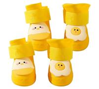 Waterproof Dog Shoes,Dog Boots 4 Pieces For Rain And Snow Silicone | Cute 3D Shape Waterproof Rain Shoes For Dogs For Rainy Snow Days On Soles Enhances Friction, Preventing Slipping On Slippery Places