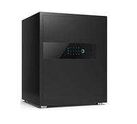 Waterproof Double Anti-Theft Fireproof Safe Electronic Keypad and Hidden Inner Cabinet with Id Biometric Fingerprint, Fire Proof for Home Important, Black