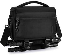 Waterproof DSLR Camera Bag with Rain Cover,Small Case for Small Tripods,Black,Suitcase