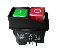 Waterproof Electromagnetic Push Button Switches Start Stop Pushbutton Switch for Grinding Machine 15A DZ-6H 5 Pins IP55 NWPNLXEA