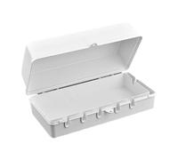 Waterproof Extension Box, Weatherproof Cord Protector, Outdoor Cable Safety Case Lockable Design, Heavy Duty Electrical Connection Cover for Christmas Holiday Lights Garden Outdoor Use 9.25x5.35 Inch