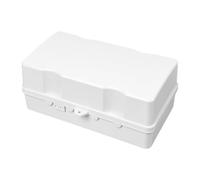 Waterproof Extension Cord Box, Weatherproof Cord Connector Protector, Secure Padlock Design, Heavy-Duty Water-Resistant Case, Safe Outdoor Protection for Holiday Decoration Lights