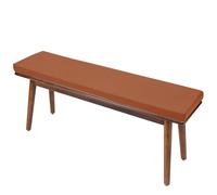 Waterproof Fade Resistant Bench Cushion 48x12x2 inch Removable Cover Non-Slip Patio Cushion Buckles for Outdoor Garden Porch Swing Sofa Settee(57 Brown,36x14x2in)