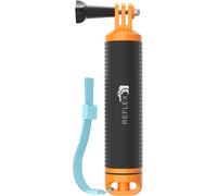 Waterproof Floating Hand Grip - Compatible with Go Pro 13 12 11 10 9 8 7 6 5 4 3, Akaso, Insta360, Waterproof Floating Stick, Non Slip Wrist Strap (Orange)