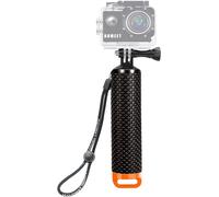 Waterproof Floating Handle Action Camera Grip Pole Handle Anti-Slip Selfie Stick for Sports Camera, Orange